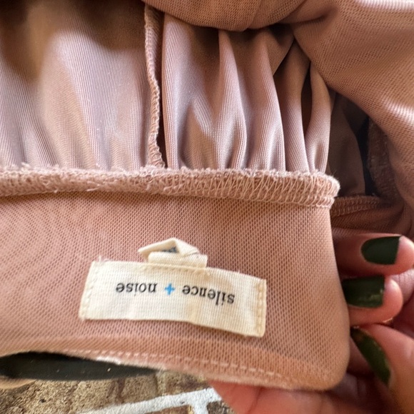 Silence + Noise Pink Velvet Pajama Dress - Picture 9 of 10